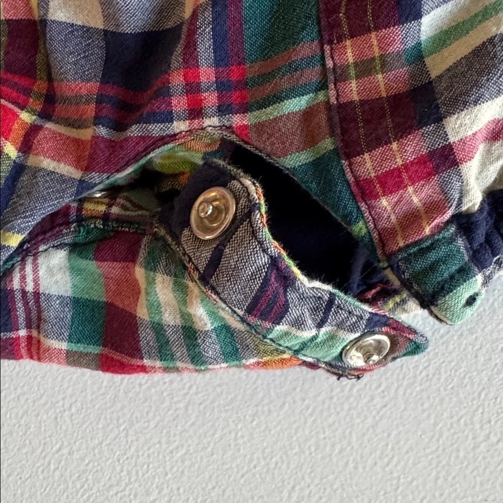 Ralph Lauren Madras Plaid Sunsuit with Hat